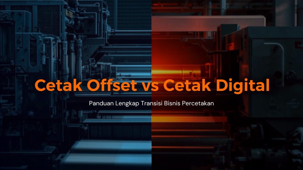 Perbandingan cetak offset vs cetak digital — panduan transisi bisnis percetakan Indonesia 2026